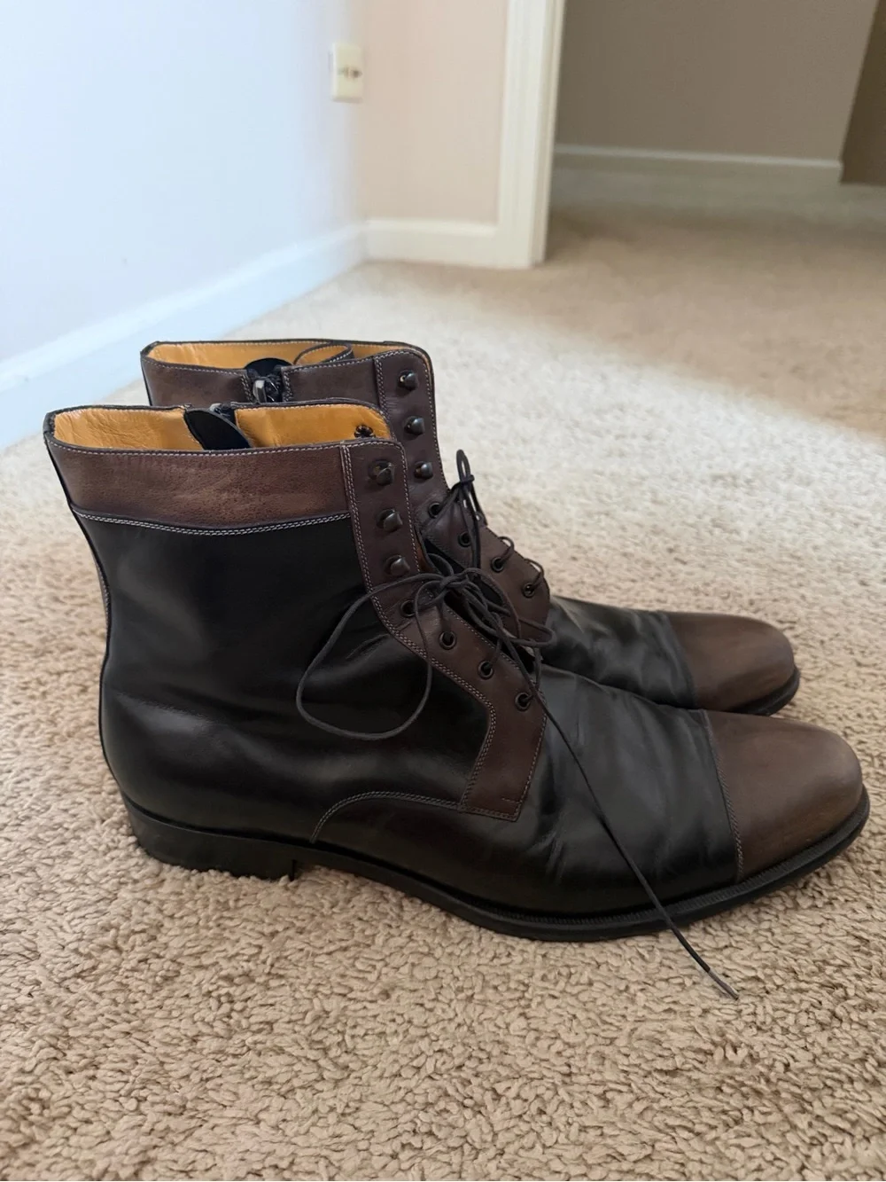 a. testoni real leather